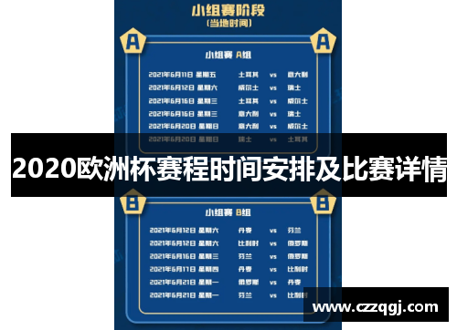2020欧洲杯赛程时间安排及比赛详情